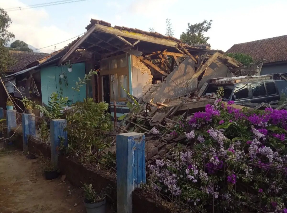 Gempa Bogor M4,1: 349 Rumah dan 5 Fasilitas Ibadah Rusak