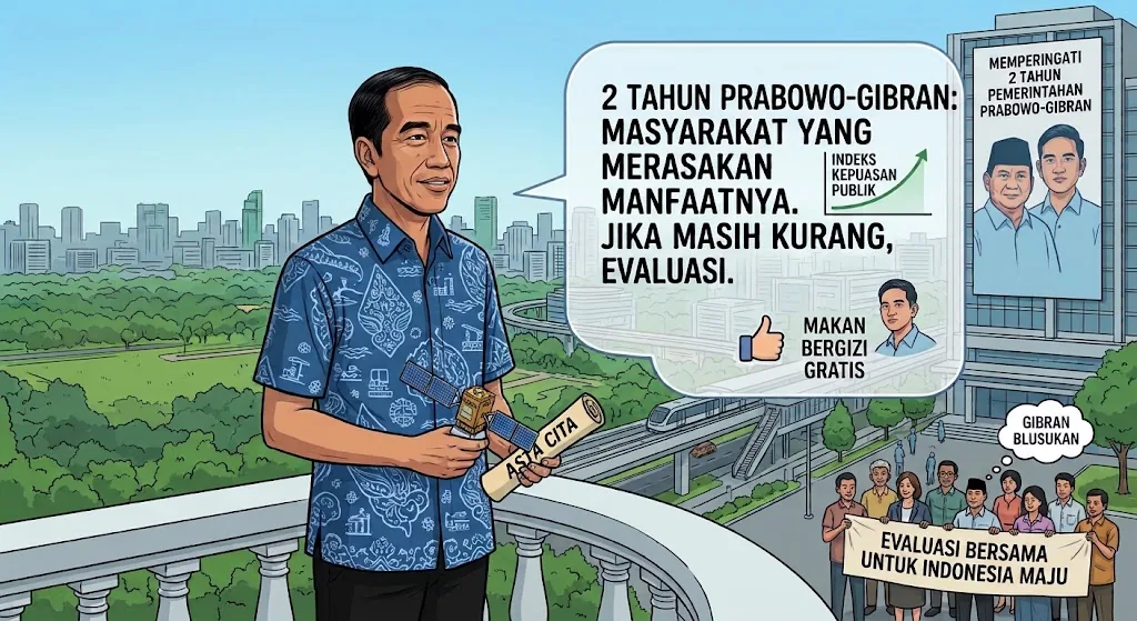 Singgung 2 Tahun Pemerintahan Prabowo-Gibran, Jokowi: Perlu Dievaluasi